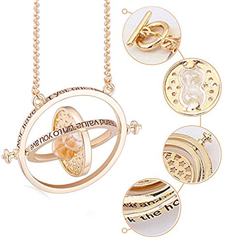 TANSHOP Halsketting set voor kinderen, 3 stuks, cosplay hangers, halskettingen, relieken van de dood, gouden snaai en… - Afbeelding 3