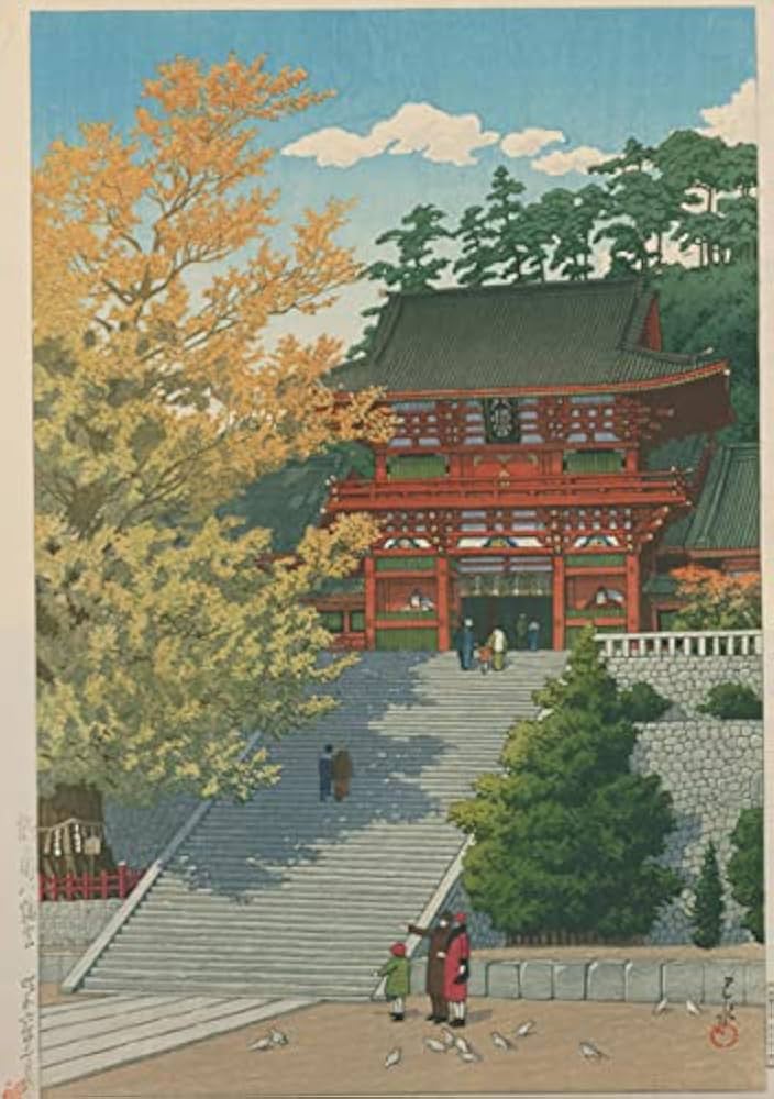 昭和の玄関①絵画 楽天市場】【中古】【書画】井上安治 「新吉原夜桜之景」 印刷