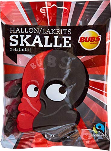 Bubs Gomas de alcaçuz com framboesa — Godis Hallon Lakrits Raspberry Licourice Original, 2 pacotes com 90 g