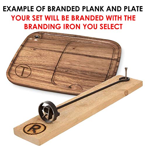 Hierro para marcar BBQ Fans Circle B para carne y madera miniatura 2