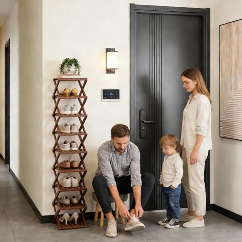 Étagère à chaussures pliable pour optimiser les petits placards et entrées - 3