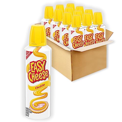 Easy Cheese Cheddar Cheese Snack, 12 8 Oz Cans IWEBIFY.IO