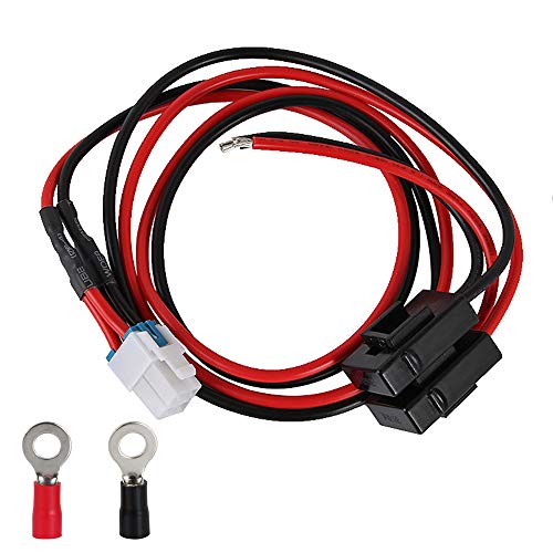 1M 4-Pin 12 AWG 12V 3A DC Fuente de alimentación Cable de Onda Corta Fuente de alimentación Adaptador para Yaesu FT-450D FT-891 FT-991 Kenwood TS-480SAT TS-590SG TS-890s Icom IC-7000 IC 7610 IC-7300 Cover