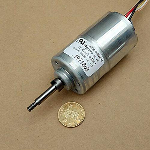 LA034-040NN07A 3-Phase 8-Wire Hall Brushless Electric Motor Double Ball Bearing Large Torque DC105V 25W