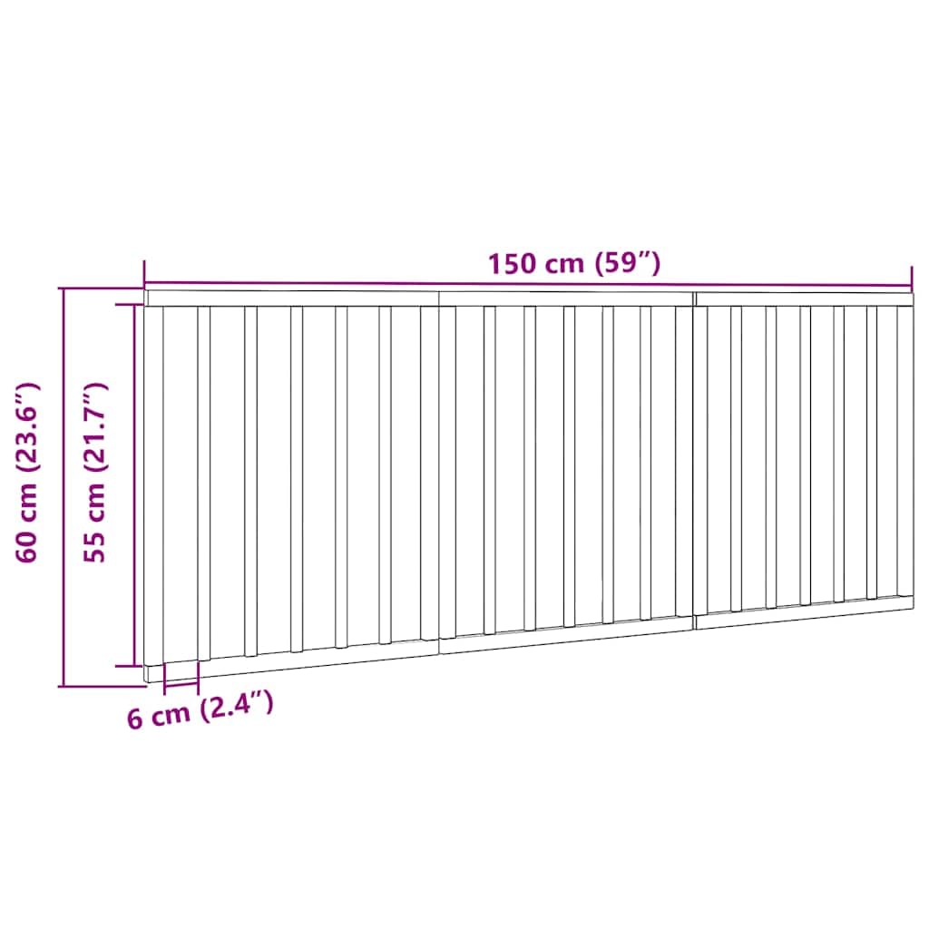 3-TLG. faltbares Hundetor aus Pappelholz, weiß 150 cm, Haustiergitter ohne Bohren montierbar, platzsparend zusammenfaltbar für Wohnzimmer, Küche und Treppe