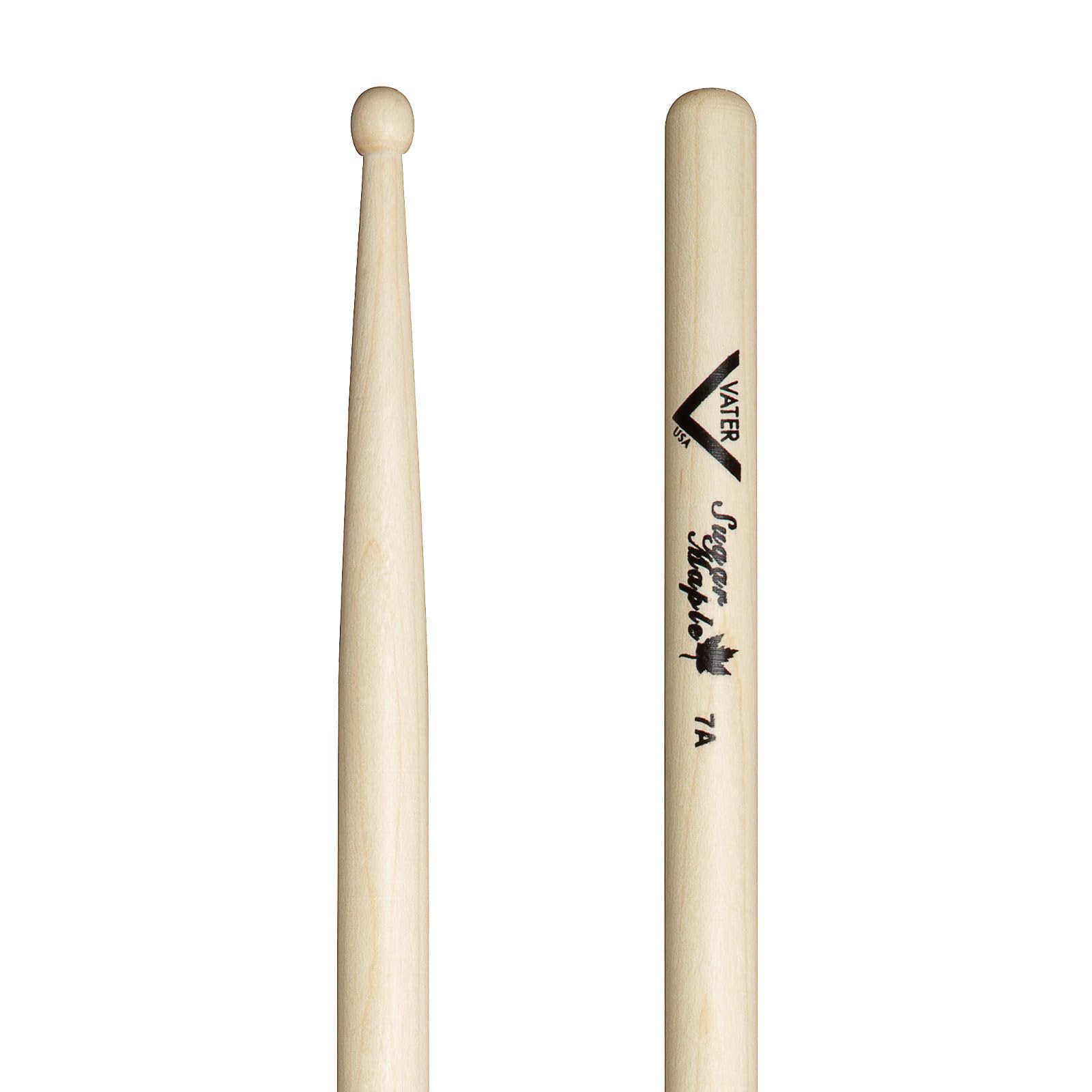 Vater 7A Wood Tip Sugar Maple Drum Sticks VSM7AW, Pair