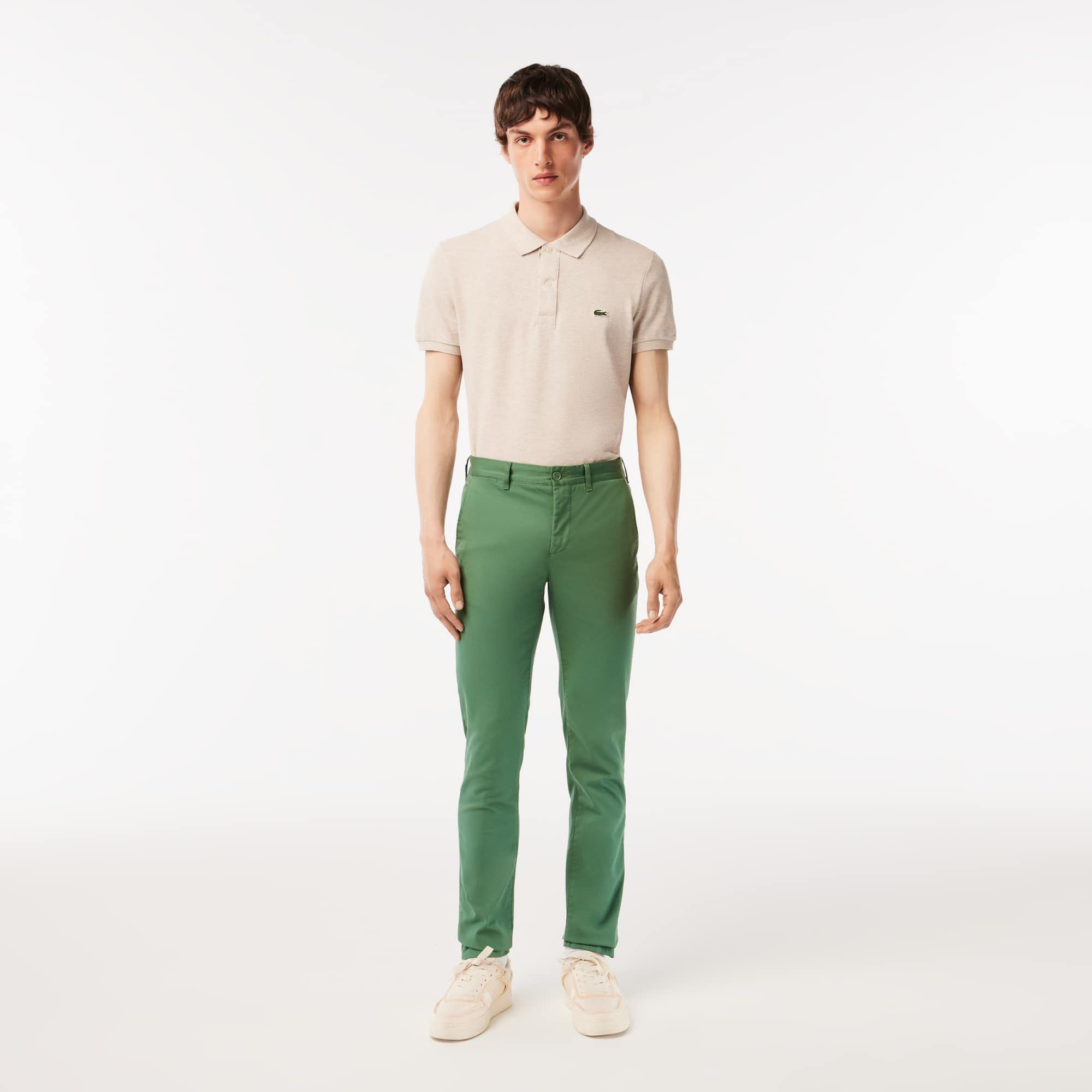 Lacoste - Pantaloni Chino Slim Fit Solid, Pantaloni Uomo