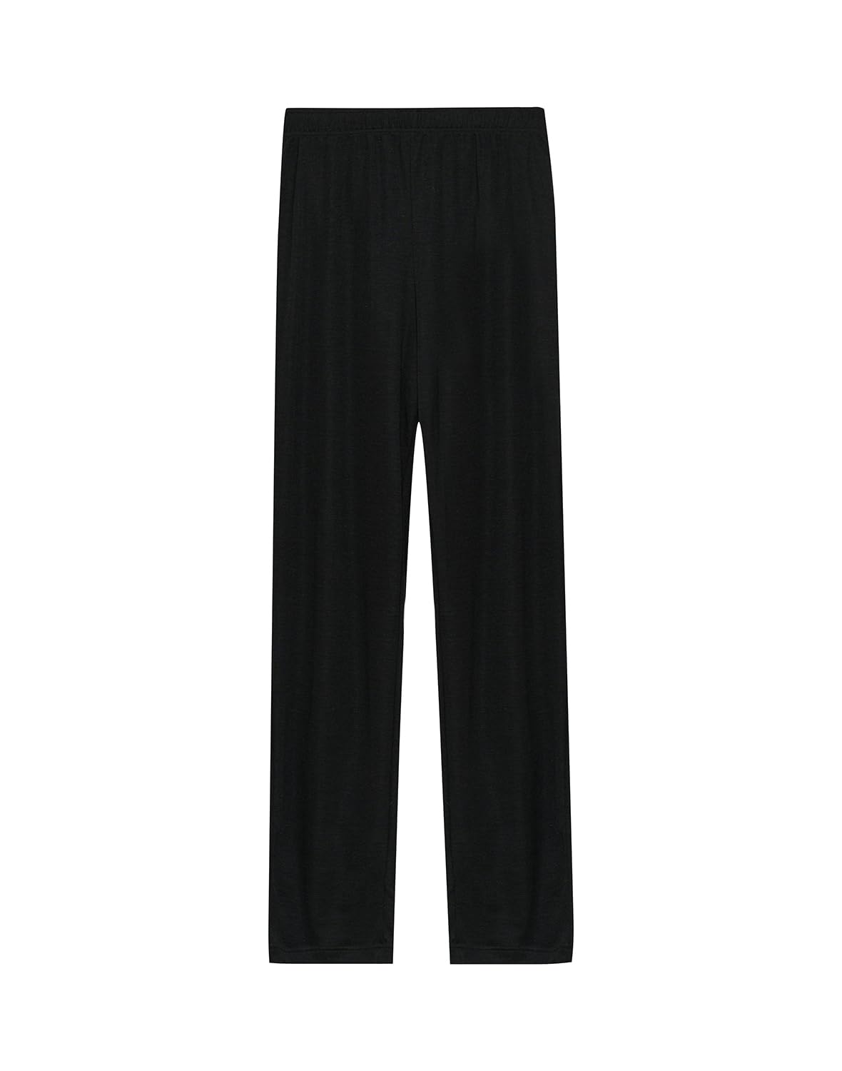 Dilling Women's Merino Wool/Silk Straight Leg Trousers, black, 20