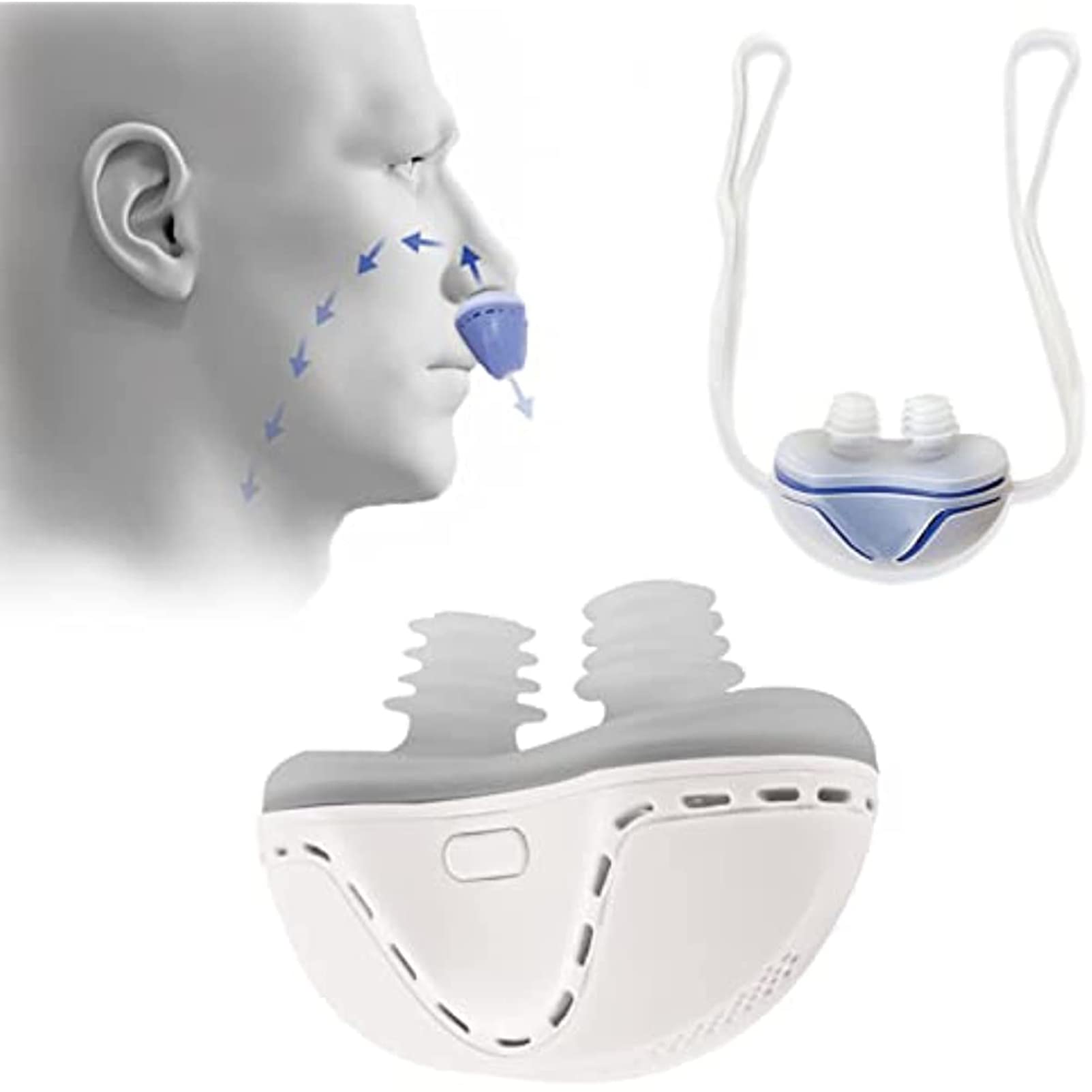 Fascia Anti Russamento Per Russare Smettere O Di Clip Naso Respirare Meglio An - Foto 6