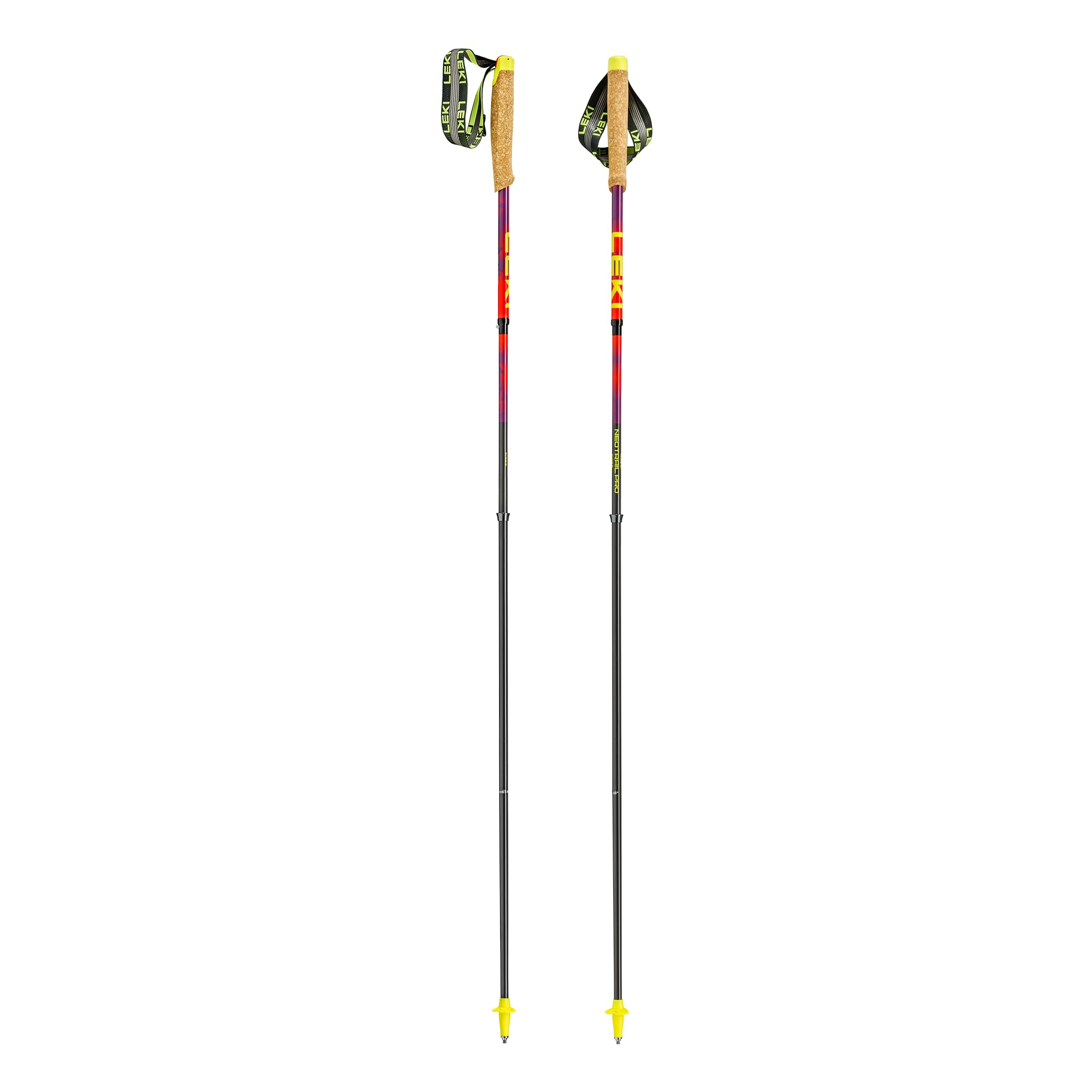 LEKI Neotrail Pro FX.One SL kijki do biegania w terenie dla kobiet i mężczyzn, włókno węglowe i składane, długość stała, ultralekkie