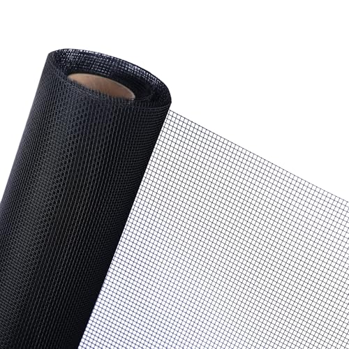 Ailinscn �Ԍ� ����ւ� DIY�Ԍ˃l�b�g �ȒP���t�� �h���l�b�g 316 �X�e�����X�|�ł� ���������E��R�� ���Q�΍� ���C DIY���R�ɃJ�b�g�\107×300cm(�u���b�N)