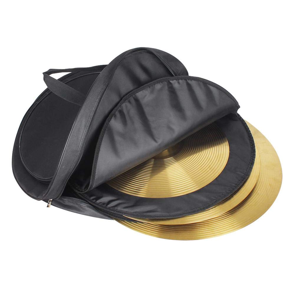 Estuche para platillos de tela de 21 pulgadas, bolsa para platillos de batería resistente al desgaste, negro