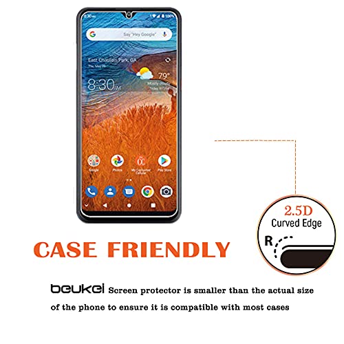 Beukei 3 Pack) Compatible For Zte Z6250 / Zte Zmax 10 Screen Protector Tempered Glass thumb #3