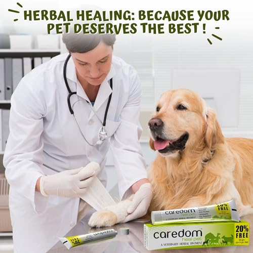 Heal Pet | Veterinary Herbal Ointment | Fungal Infection Cream for All Types of Wounds | Burns | Cuts | Skin Problems & F.M.D. Lesions - for All Pets | 60gms