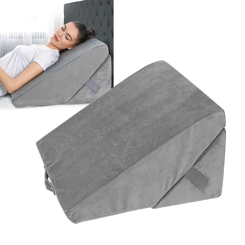 Bed Wedge Pillow for Adults, Adjustable Elevation for Medical Recovery, Pregnancy, Acid Reflux, Leg Elevation, Foot Rest, Reading, Lumbar Back Neck Support, GERD, Relaxing, Intimacy