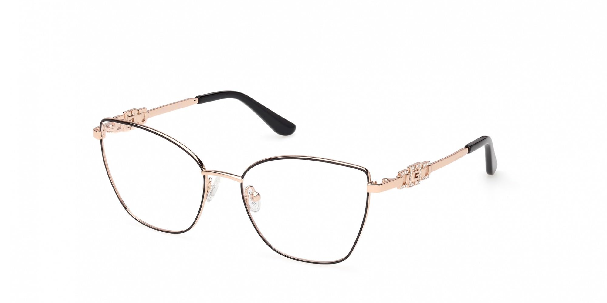 Guess Women's Yellow Cat Eye Frame - Glasses - 55 Mm - Accessories