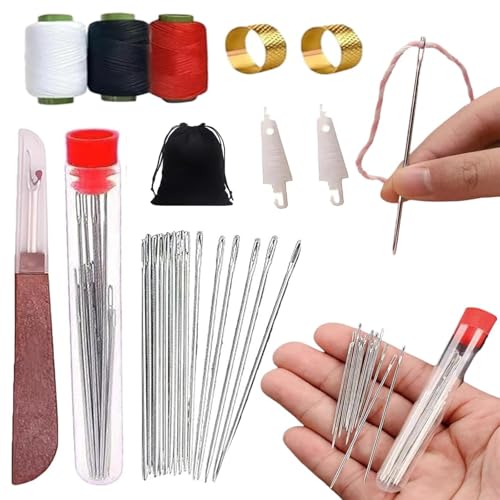 37PCS Sewing Tool Set, Needles Thread Hand Repair Tools, Multi-Purpose