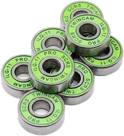 8PCS 608-2RS ILQ-11 Green 8x22x7mm Skateboard Bearing for Roller Skates 608-2rs Inline Skate Bearing