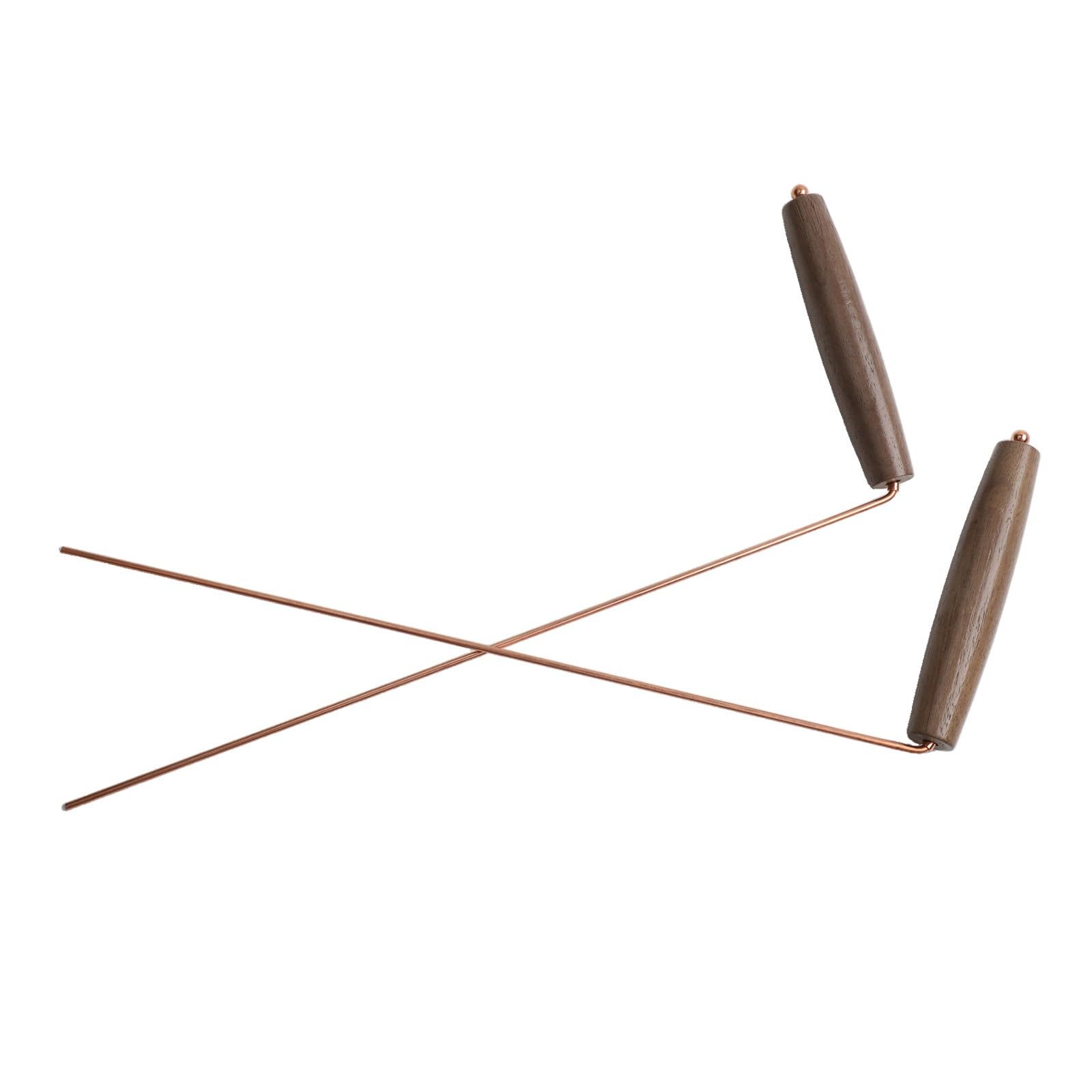 SPORTARC Kupfer Wünschelruten, Messing-Pendel-Set, Walnuss-Griff, Tauchset für Wassersuche, Goldsuche, verlorene Gegenstände