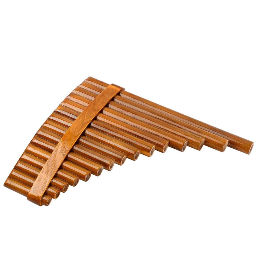 Flûte de Pan en Bambou Naturel, Instrument à Vent, 15 Tons en Sol Majeur, Main Droite