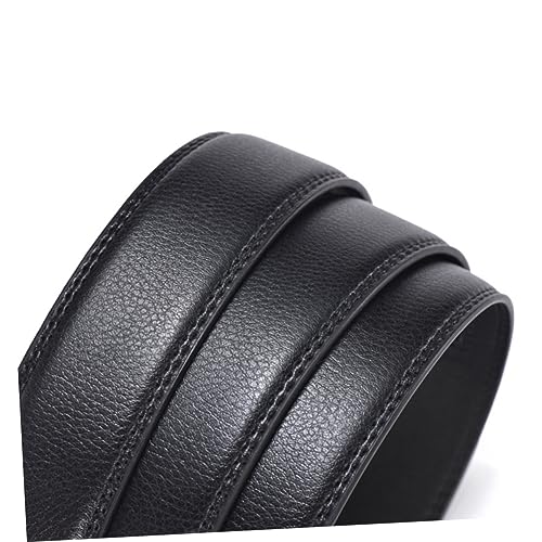 Men's Belt Automatic Buckle Leather Ratchet for Jeans Imitation Leather Adjustable3