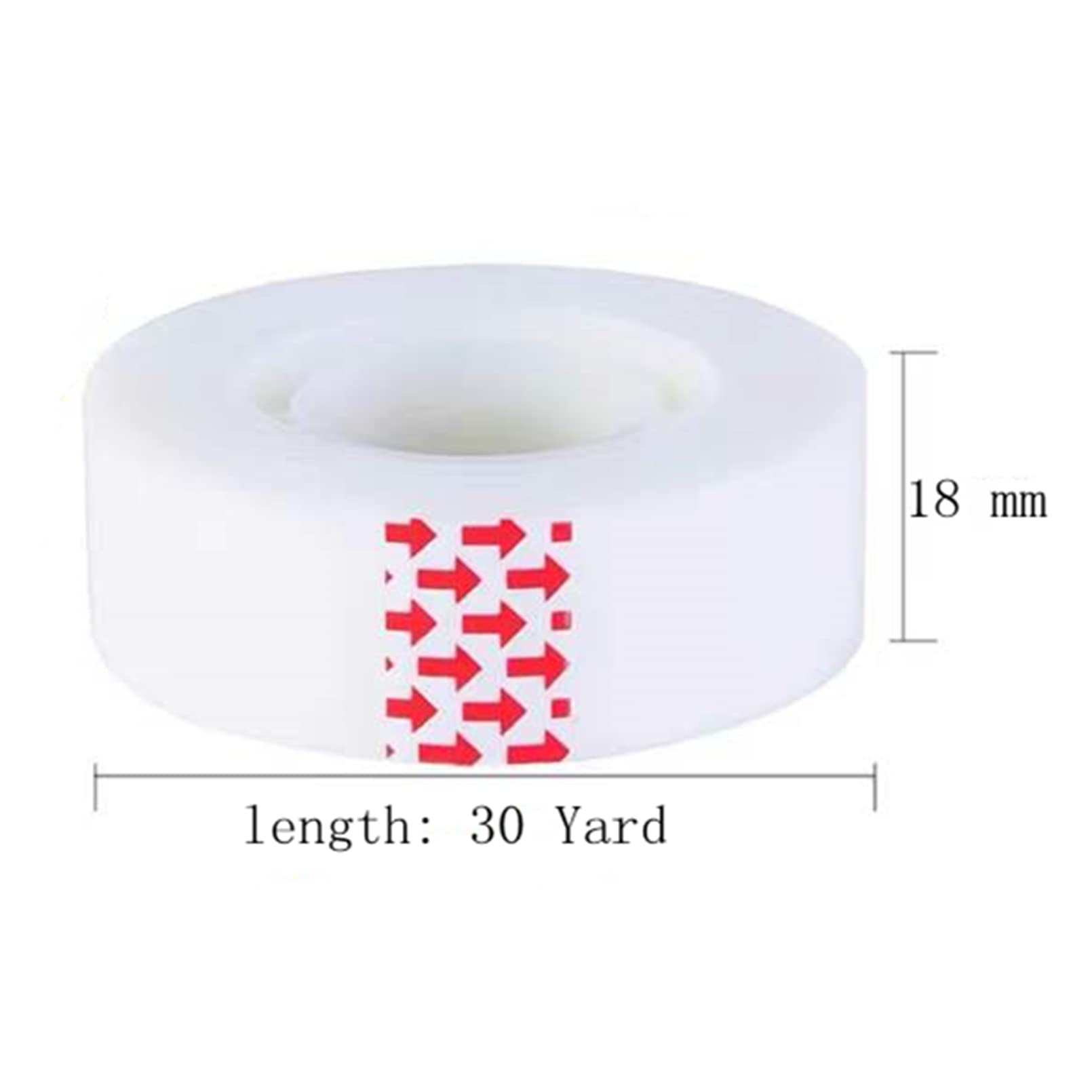 Unsichtbares transparentes Klebeband, 16 Rollen, Heimbürobedarf, Schulbedarf für College und Klassenzimmer, starker Klebstoff, fotosicher, 1,9 x 2,286 cm, 2,5 cm Kern
