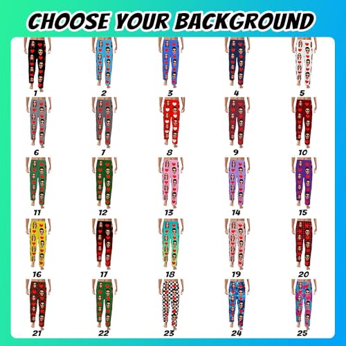 Personalized Pajamas Pants with Pocket,Funny Pjs For Men Women Customized Pjs Couple Pj Trousers3