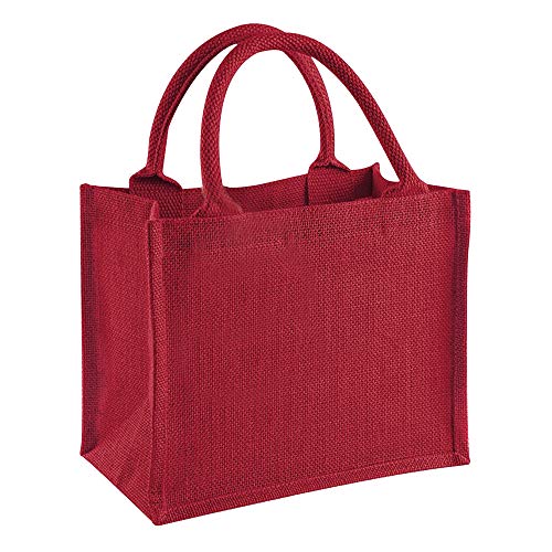 Lunghezza del manico: 35 cm Westford Mill W412 Jute Mini Gift Bag