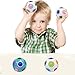 Coolzon Magic Rainbow Puzzle Ball Speed Cube Ball Toy Brain Teaser, Puzzle Cube Balls Puzzle Brain Games Toys for Kids, Set of 4 Pack