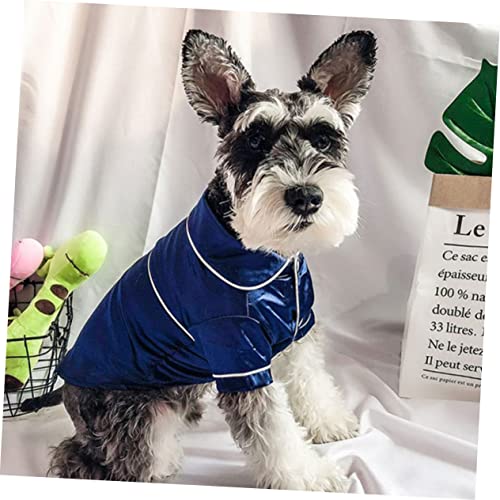 Pijama para perro de algodón manga corta, talla M miniatura 3
