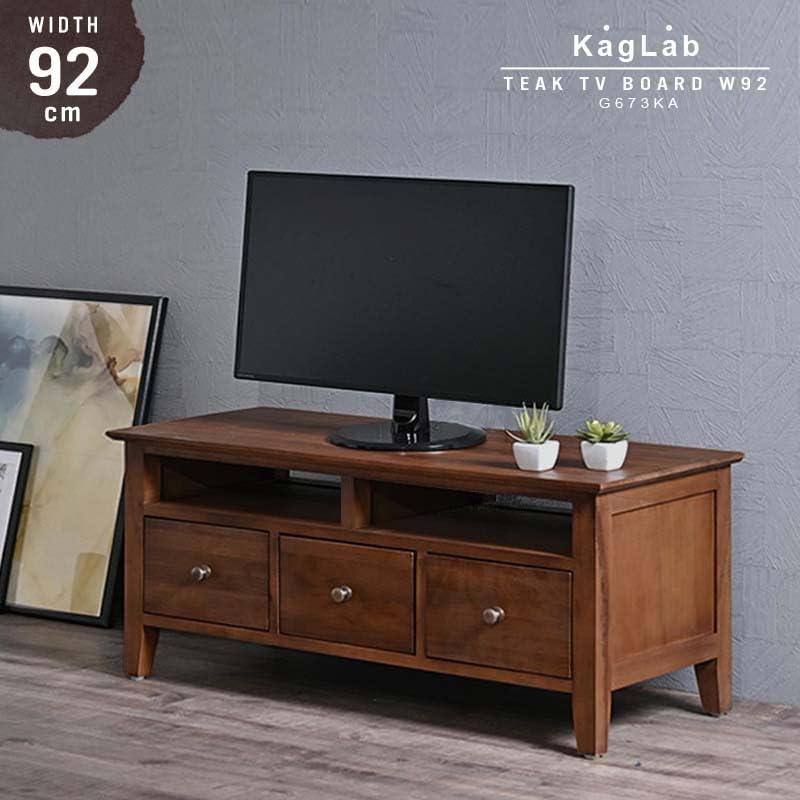 Amazon｜アジアン家具 チーク無垢 木製 テレビ台 ローボード TV