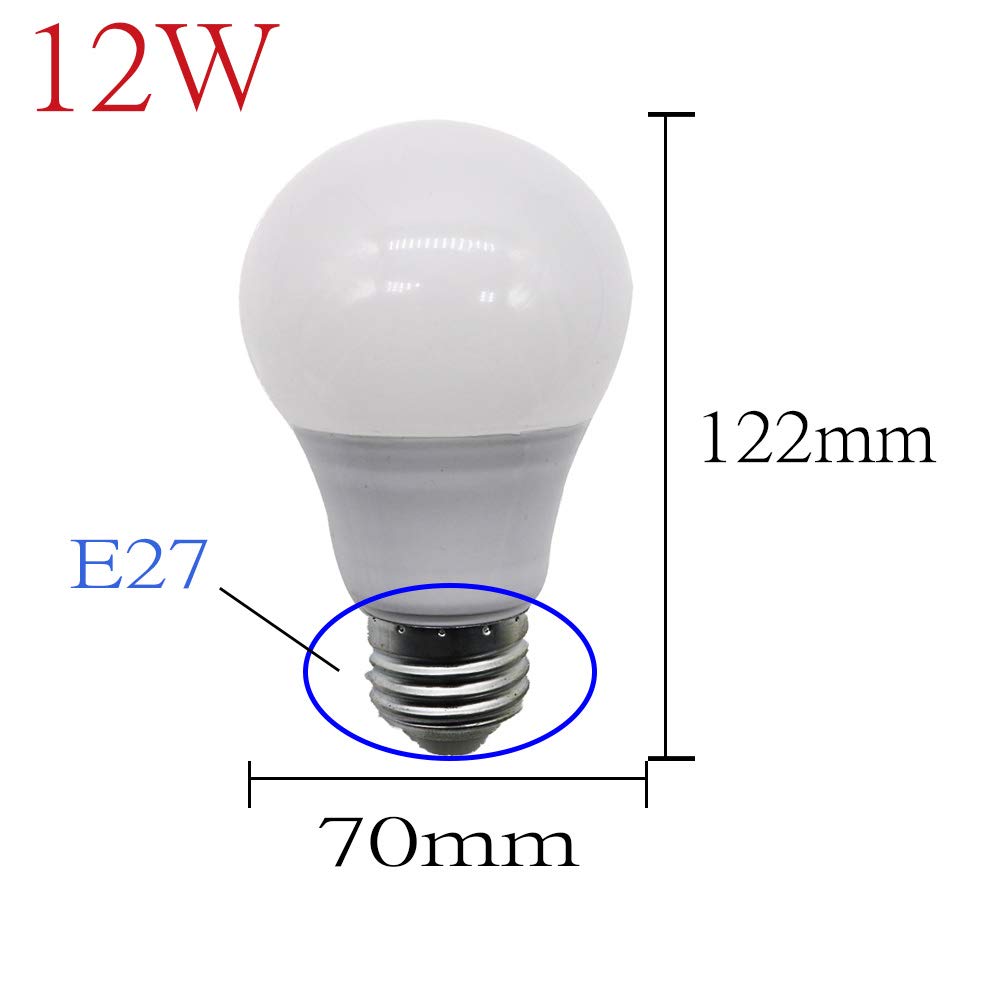 Mengjay 15 Stück LED Lampe Energiesparlampe E27 LED Birne 12W 1200 Lumen Leuchtmittel ersetzt 120W Glühbirne warmweiss 3000K Abstrahlwinkel 360°, AC 220V
