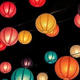 DUOLEIMI 紙提灯 お盆 提灯 ちょうちん 20個セット 燈籠 和紙提灯 飾り付け ペーパーランタン お盆飾り イベント お祭り クリスマス (20cm)