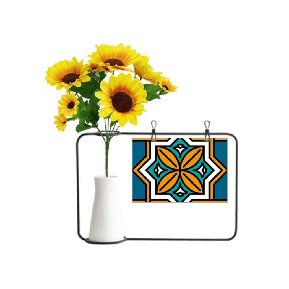 Vases de tournesol artificiels avec carte de bénédiction pour cadeau