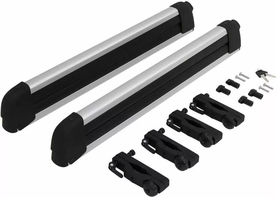 2Pcs Fits for Buick Envision 2016-2020 Ski Snowboard Roof Mounted Carrier Racks