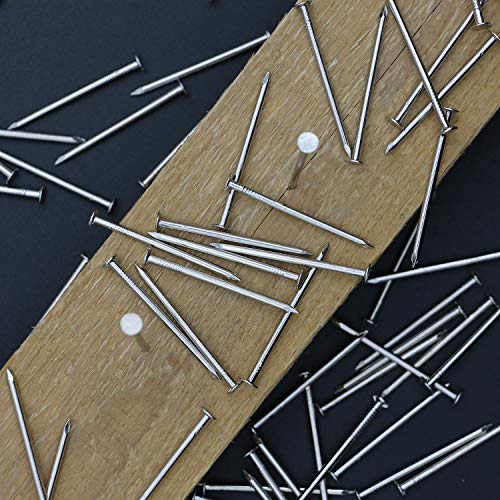 Image of JEGONFRI 240PCS 1-1 /2 inch Nickel Flat Head Nails for Hanging Pictures Woodwork