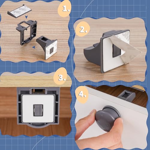 Xuanxi Star Child Safety Adhesive Magnetic Cabinet Locks thumb #1
