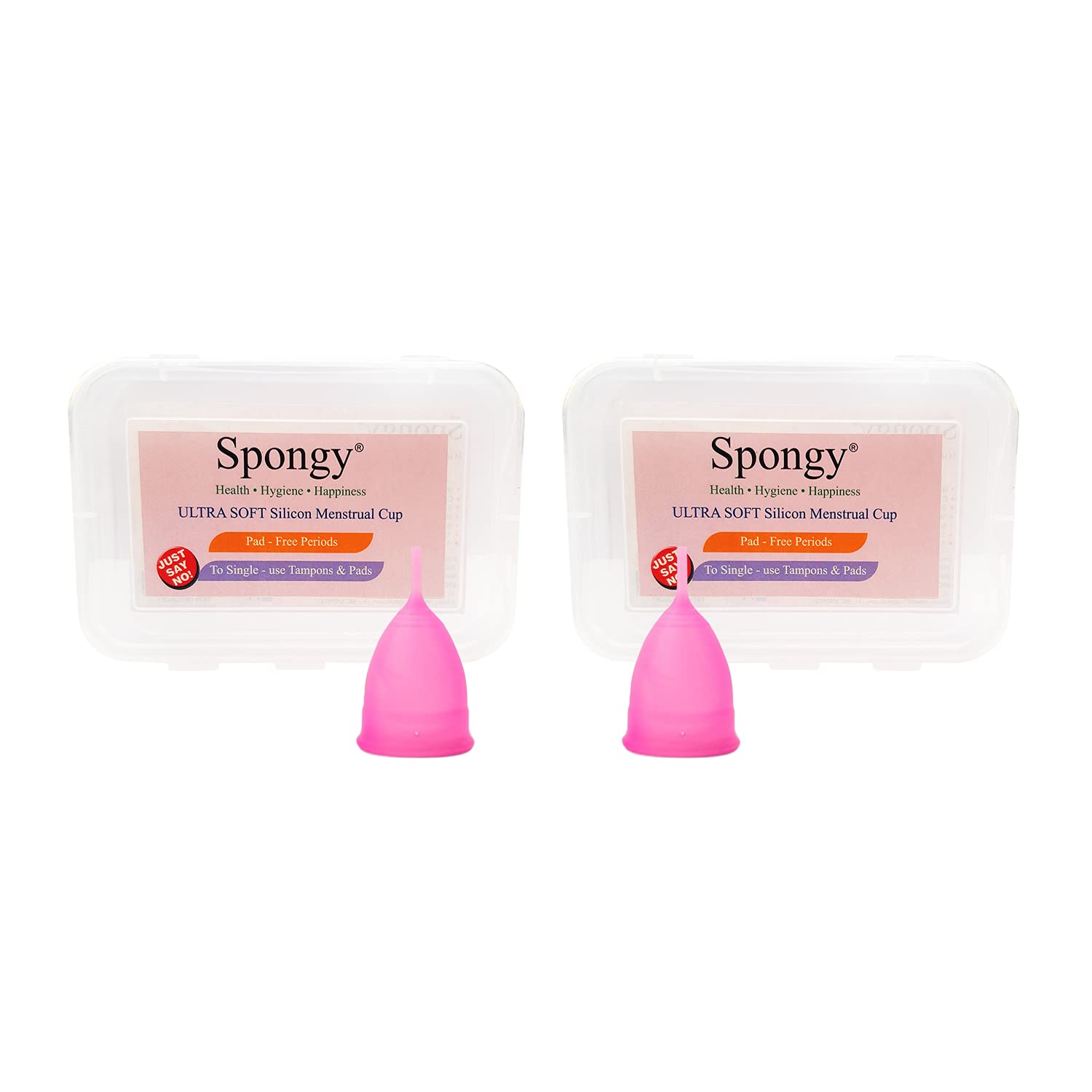 Spongy Reusable Menstrual Cup ( Pack Of 2) (Medium)