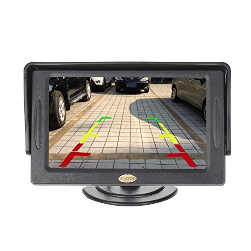 Backup Camera and Monitor Kit,RAAYOO 2020 Upgrade 2nd Generation Car Rear View Reversing Camera Automotive with 150° Perfect View Angle 13 Auto-Lighting LED Lights Night Vision IP69 Level Waterproof