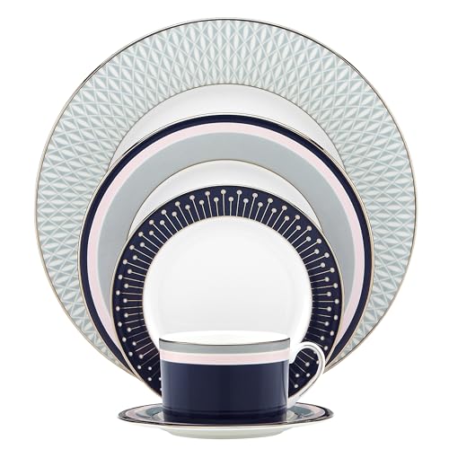Kate Spade New York Mercer Drive 5-Piece Place Setting, 4.15 LB, Multi