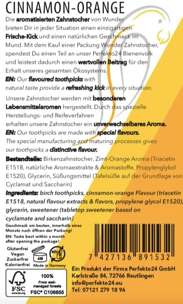 Miniatura 8 de Palillo de dientes Wonder - palillos de dientes con sabor - goma de mascar sin plástico - Deja de morderse las uñas - aliento fresco con palillos de