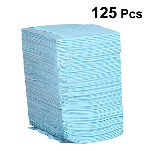 Preisvergleich Produktbild HEALIFTY 125 Stück Einweg-Tattoo-Tischdecken, wasserdicht, medizinische Hygiene, persönliche Papier-Tischdecken, Matte, Laken, Tattoo-Zubehör (blau)