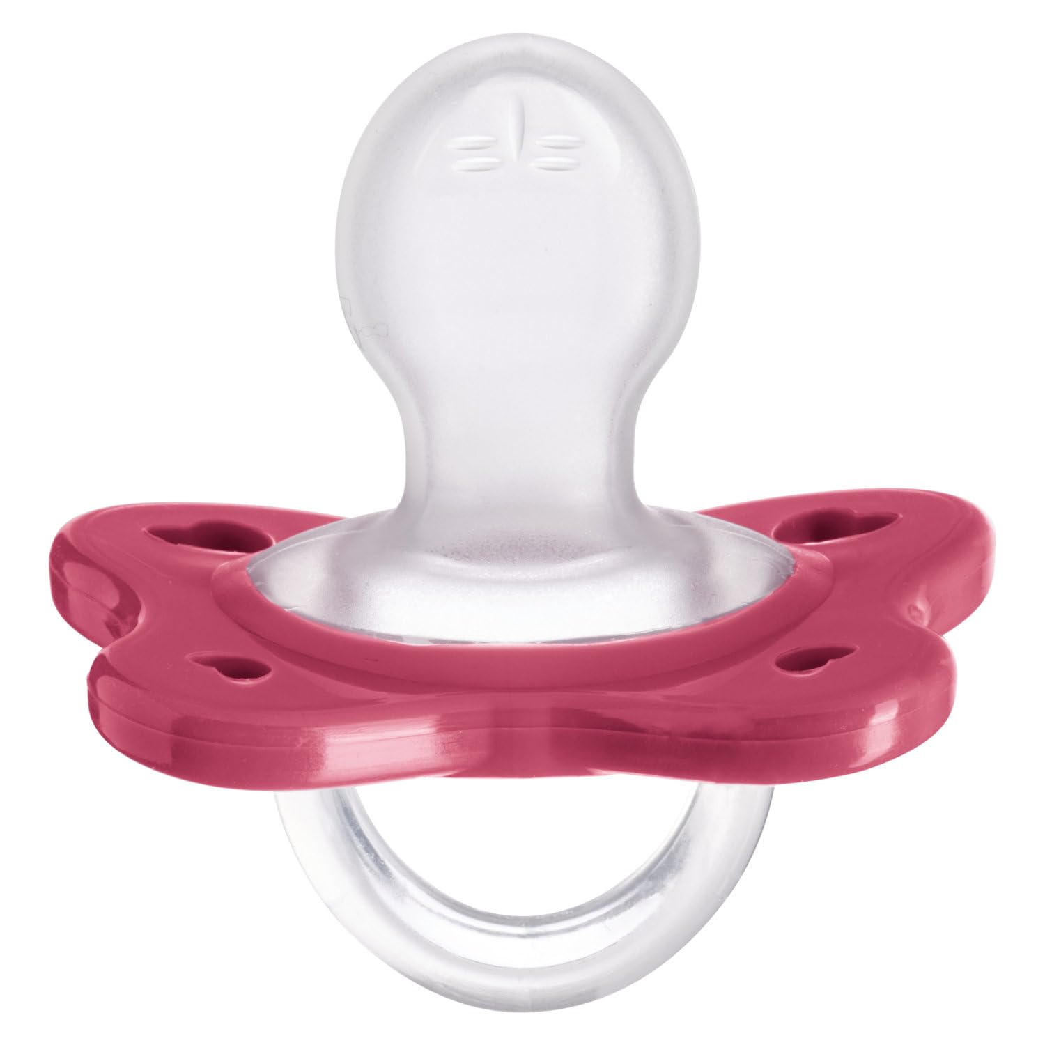 Chicco Gommotto Dual Soft, Ciuccio in Silicone 16-36 Mesi, Bicolore, Set di Gommotti con Doppia Morbidezza, Supportano la Respirazione e Favoriscono il Corretto Sviluppo della Bocca, 2 Pezzi, Bimba - 4