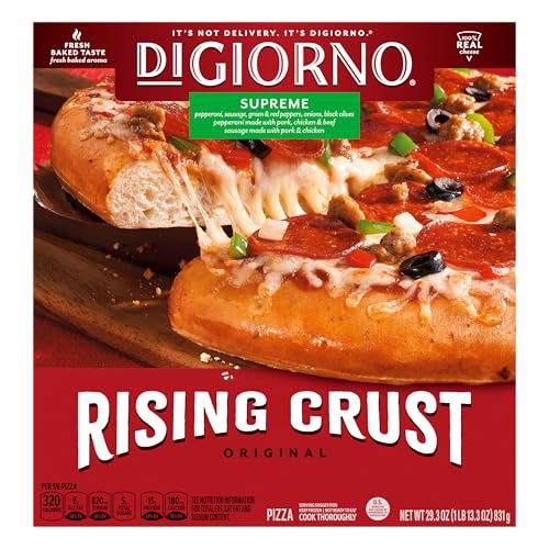 Digiorno Frozen Pizza, Rising Crust Supreme Pizza, 29.3Oz (Frozen) 29.3 oz Digiorno Frozen Pizza, Rising Crust Supreme Pizza, 29.3Oz (Frozen) 29.3 oz
