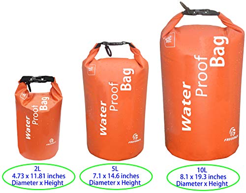 image for Freegrace Waterproof Dry Bag - Lightweight Dry Sack with Seals and Wat