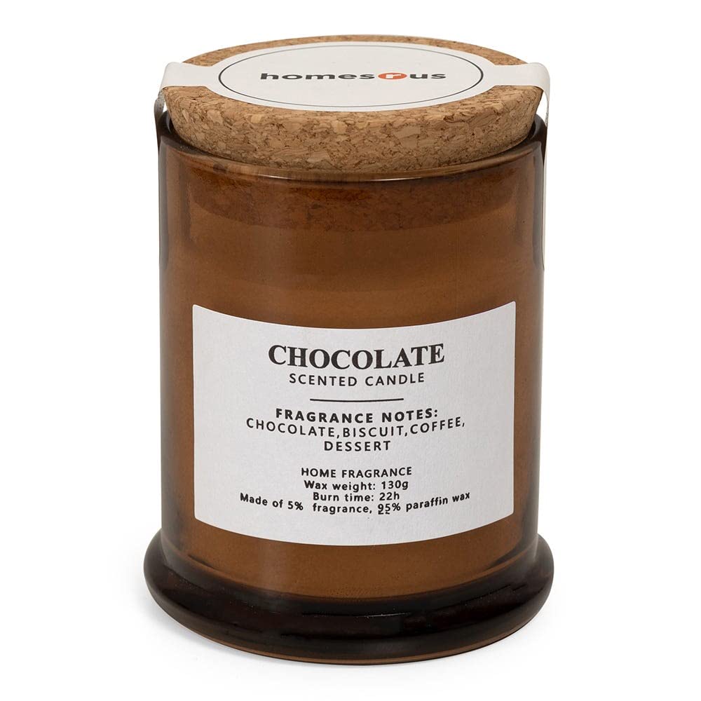 Homes r usLush Chocolate Jar Candle, Light Brown - 130 Gm-5110400802151