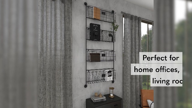 Amazon.com: Deco 79 Metal Tall Wire 5 Slot Magazine Rack Holder