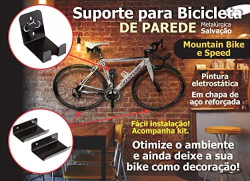Suporte De Parede Para Bicicleta Reforçado