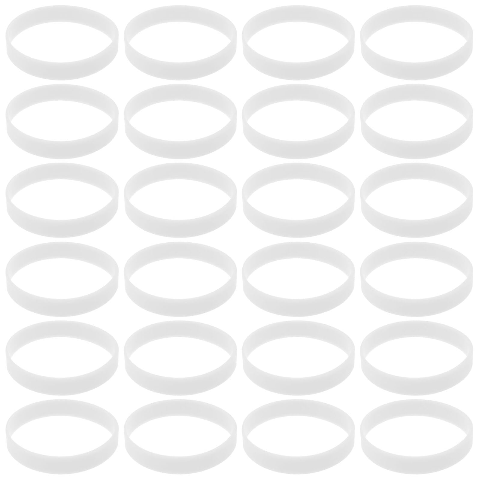 Pulsera de Silicona Luminosa 100 Piezas, Color Claro, para Niños | Suave y Flexible, Diseño Sencillo, para Actividades Nocturnas y Ciclismo, Formato de Muñeca