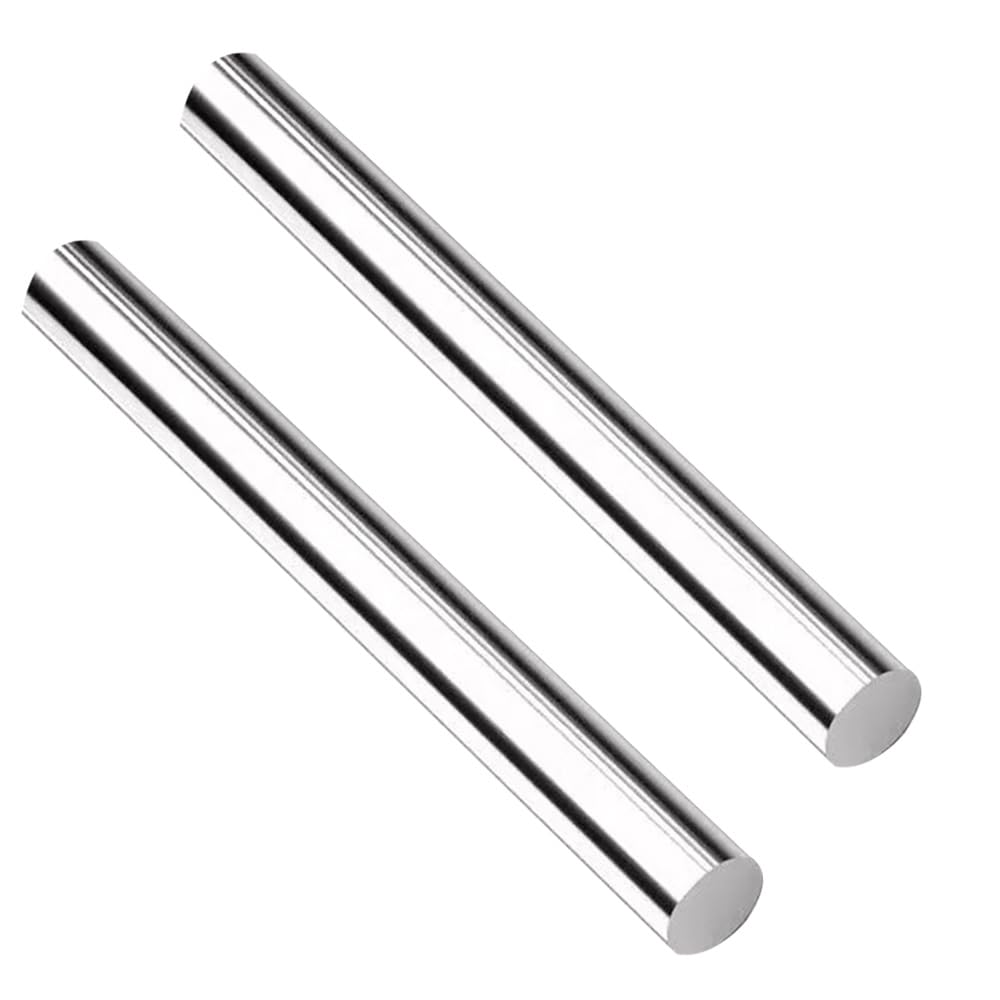 16 inches Long 1/2" Diameter 304 Stainless Steel Solid Round Rod for，Metal Solid Shaft Rods，for DIY Craft & Metal Working - 2pcs